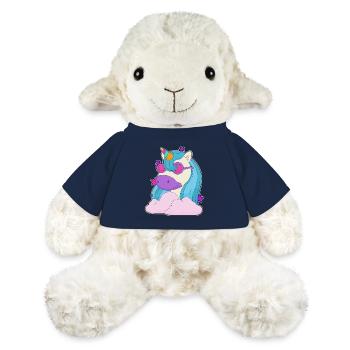 Nuages de licorne - Mouton en peluche Annika MiniFeet® - bleu marine - Devant