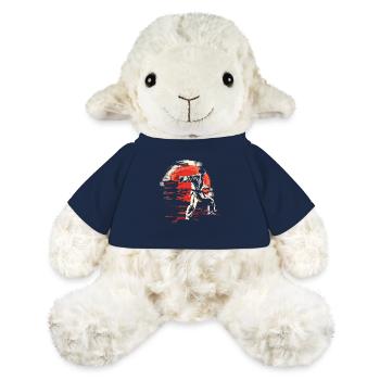Graphiques Karateka - Mouton en peluche Annika MiniFeet® - bleu marine - Devant