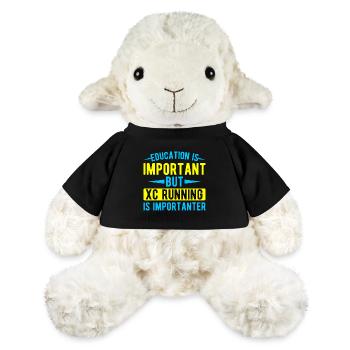 Cadeau de course XC drôle XC Runner Edition - Mouton en peluche Annika MiniFeet® - noir - Devant