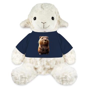 Biber Motiv Biberflüsterer Nagetiere Süßer Biber - MiniFeet® Schaf Annika - French Navy - Vorne