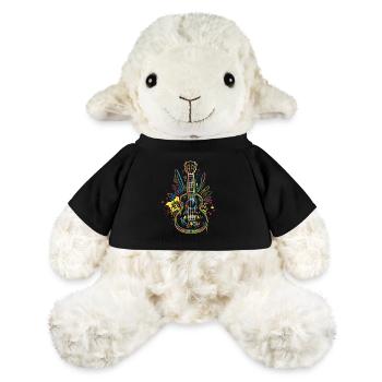 Ukulélé : Dessin au trait - Mouton en peluche Annika MiniFeet® - noir - Devant