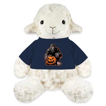 Peur de la citrouille Bigfoot d’Halloween - Mouton en peluche Annika MiniFeet® - bleu marine - Devant