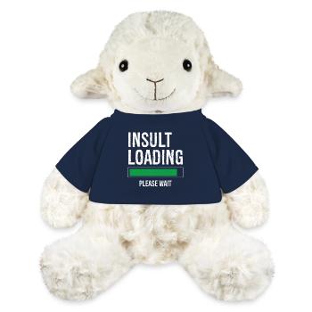 insult loading please wait - Mouton en peluche Annika MiniFeet® - bleu marine - Devant