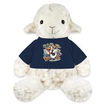 Silly Goose in a cowboy sheriff's hat and boots - MiniFeet® Sheep Annika - french navy - Front