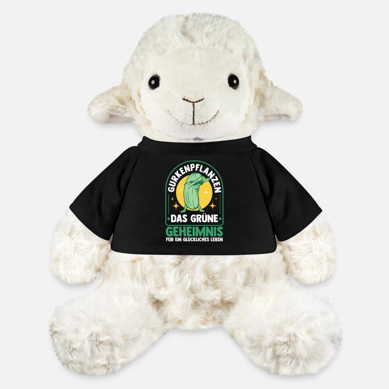Jardinier Concombre Jardin fermier - Mouton en peluche Annika MiniFeet® - noir