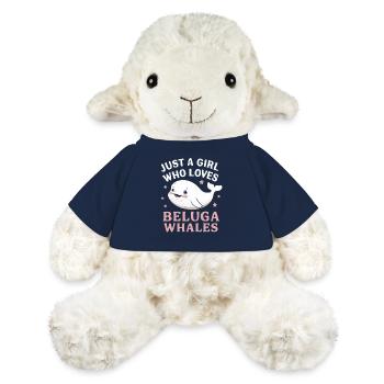 Béluga Océan Bélugas Baleines - Mouton en peluche Annika MiniFeet® - bleu marine - Devant