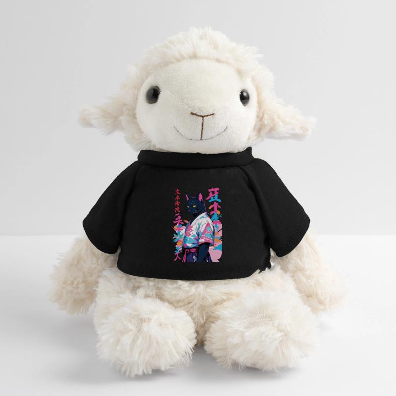 Samurai Cat Vaporwave Aesthetic Samurai Art MiniFeet® Sheep Annika