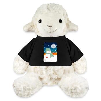 bonhomme de neige Let It Snow Man Lover cadeau - Mouton en peluche Annika MiniFeet® - noir - Devant