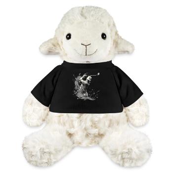 Dessin du golfeur - Mouton en peluche Annika MiniFeet® - noir - Devant