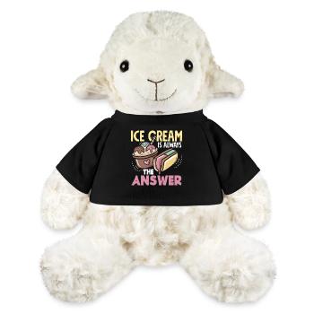 Eiscreme Liebhaber Antwort Immer - MiniFeet® Schaf Annika - Schwarz - Vorne