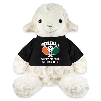 Pickleball Saying Funny Pickleball Gift - MiniFeet® Sheep Annika - black - Front