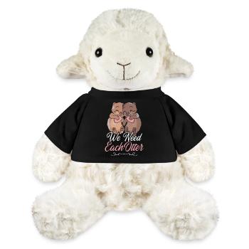 Otter Valentines Day Pun We Need - MiniFeet® Sheep Annika - black - Front
