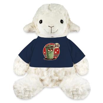 Blah Blah: Müder und gelangweilter Mülleimer - MiniFeet® Schaf Annika - French Navy - Vorne