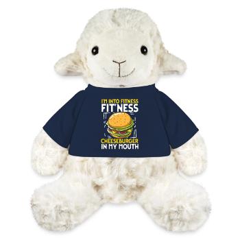 I m into fitness cheeseburger in my mouth - MiniFeet® Schaf Annika - French Navy - Vorne