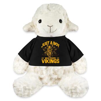 Juste un garçon qui aime les Vikings - Mouton en peluche Annika MiniFeet® - noir - Devant