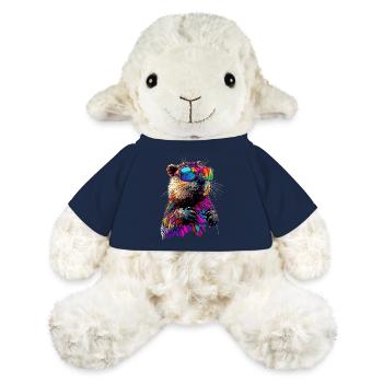 Biber Motiv Biberflüsterer Nagetiere Süßer Biber - MiniFeet® Schaf Annika - French Navy - Vorne