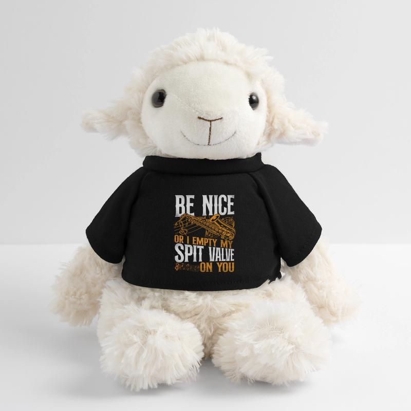Saxophone Be Nice Or I Empty My Mouton en peluche Annika MiniFeet®