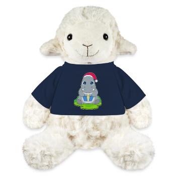 Forfait Noël Hippopotame - Mouton en peluche Annika MiniFeet® - bleu marine - Devant