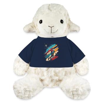 Badminton rétro - Mouton en peluche Annika MiniFeet® - bleu marine - Devant