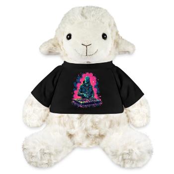 Alien Extraterrestre DJ Musique - Mouton en peluche Annika MiniFeet® - noir - Devant
