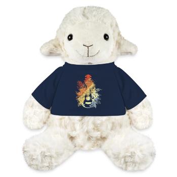 Ukulele Cartoon Look - MiniFeet® Sheep Annika - french navy - Front