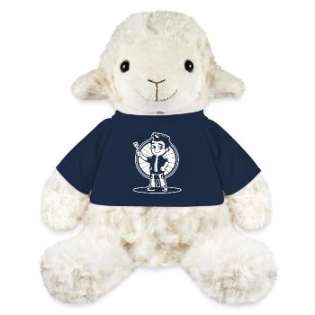 Kleiner Dartspieler Comic Look - MiniFeet® Schaf Annika - French Navy - Vorne