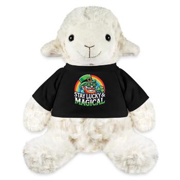 Restez heureux et magique le jour de la Saint-Patrick - Mouton en peluche Annika MiniFeet® - noir - Devant