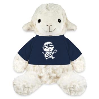 Ukulelespielerin Zeichnung - MiniFeet® Schaf Annika - French Navy - Vorne