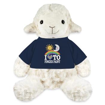 I Love Finger Paints Sun Moon Rainbow - MiniFeet® Sheep Annika - french navy - Front