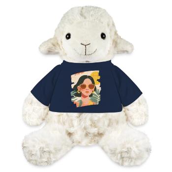 Détente Méditation Prendre soin de soi - Mouton en peluche Annika MiniFeet® - bleu marine - Devant