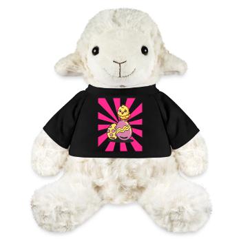Retro Easter Easter Eggs Chick Kids Child - MiniFeet® Sheep Annika - black - Front