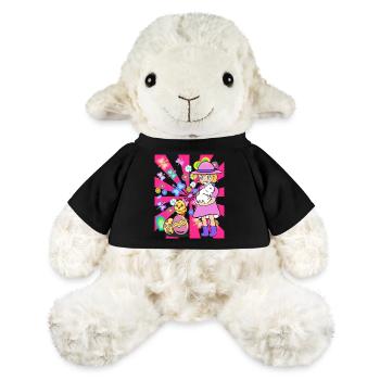 Kids Child Girl Bunny Chick Easter Retro - MiniFeet® Sheep Annika - black - Front