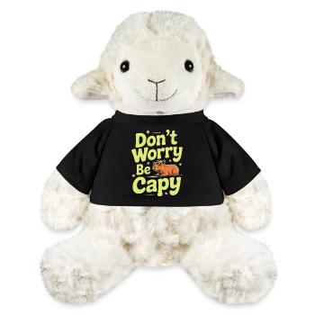 Capybara Dont Worry Be Capy Wasserschwein Nagetier - MiniFeet® Schaf Annika - Schwarz - Vorne