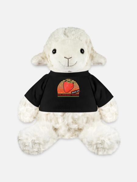 Erdbeeren Erdbeere Strawberry Geschenke - MiniFeet® Schaf Annika - Schwarz