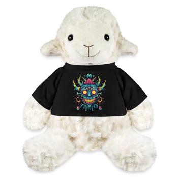 Masque de chaman - Mouton en peluche Annika MiniFeet® - noir - Devant