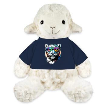 Schneeleopard Panther Raubkatze Großkatze Leopard - MiniFeet® Schaf Annika - French Navy - Vorne