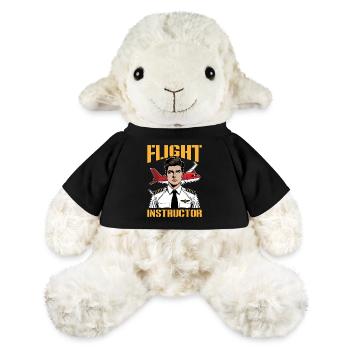 Flight Instructor Aviation Teacher Pilot School - MiniFeet® Sheep Annika - black - Front