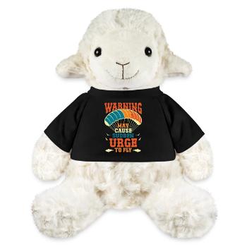 Paragliding Warning May Cause Sudden Parachuting - MiniFeet® Sheep Annika - black - Front