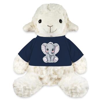 Éléphant - Mouton en peluche Annika MiniFeet® - bleu marine - Devant