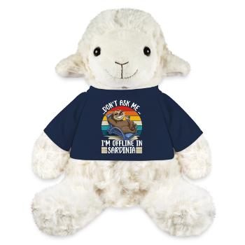 Vacances en Sardaigne - Mouton en peluche Annika MiniFeet® - bleu marine - Devant