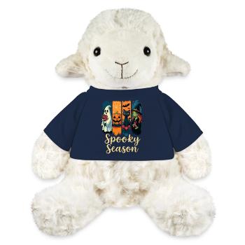 Gruselige Jahreszeit x Pink Ribbon Mashup - MiniFeet® Schaf Annika - French Navy - Vorne
