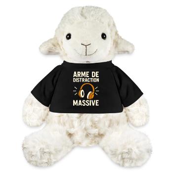 Arme de Distraction Massive – Casque Audio - Mouton en peluche Annika MiniFeet® - noir - Devant