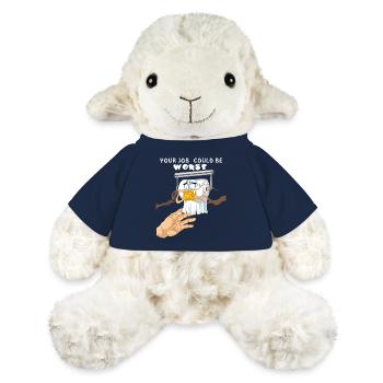 Rouleau de papier toilette d’urgence votre travail pourrait être pire - Mouton en peluche Annika MiniFeet® - bleu marine - Devant