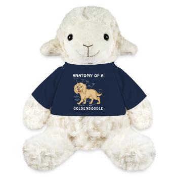 Anatomische Illustration Golden Doodle - MiniFeet® Schaf Annika - French Navy - Vorne