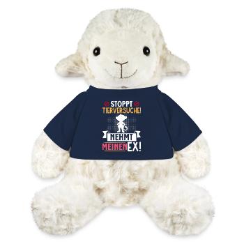 Tierschutz STOPPT TIERVERSUCHE NEHMT MEINEN EX - MiniFeet® Schaf Annika - French Navy - Vorne