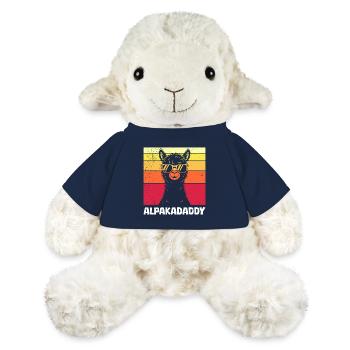 Futur père ALPAKAPAPA Rétro Drôle - Mouton en peluche Annika MiniFeet® - bleu marine - Devant