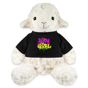 Fly Girl Old School Hip Hop Tribute 80s 90s Style - Mouton en peluche Annika MiniFeet® - noir - Devant