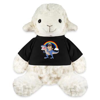 Carlin idiot - Mouton en peluche Annika MiniFeet® - noir - Devant