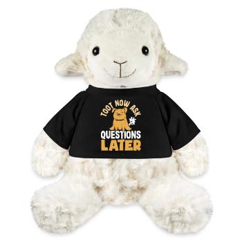 Public Fart Funny Inappropriate - MiniFeet® Sheep Annika - black - Front