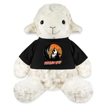 Wolf Spirit EINSAMER WOLF Retro Lustiges - MiniFeet® Schaf Annika - Schwarz - Vorne